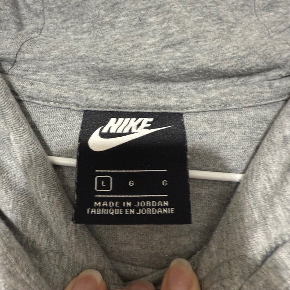 Nike Gray Lightweight Hoodie Women's Large Loungewear Activewear - Picture 2 of 6